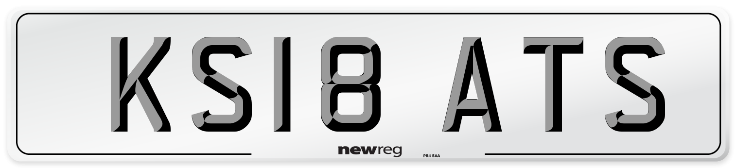 KS18 ATS Number Plate from New Reg